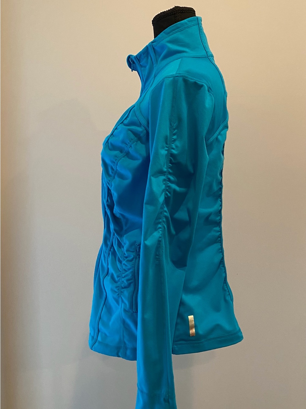 Zella Women’s Turquoise Active Zip-Up Jacket - Lightweight Fit - Picture 5 of 6